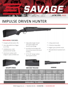 Savage Arms  IMPULSE  Driven Hunter
